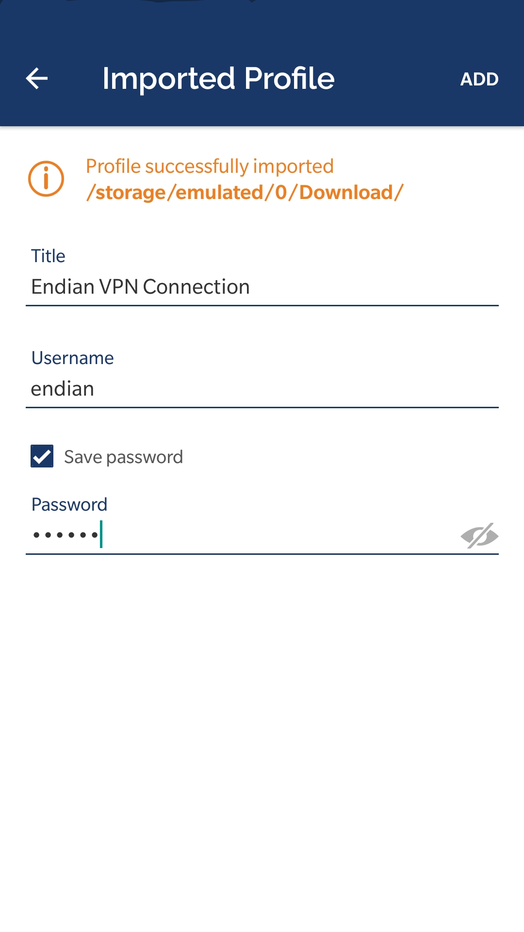 download the new for android OpenVPN Client 2.6.6