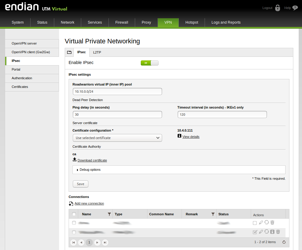 crypto ipsec client ezvpn xauth