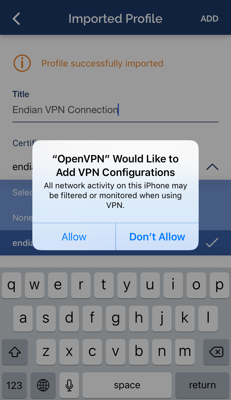 How to configure iOS OpenVPN client with certificate authentication – Endian