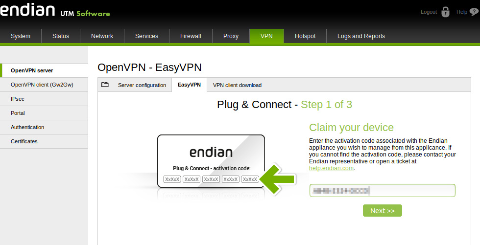 easyvpn popup